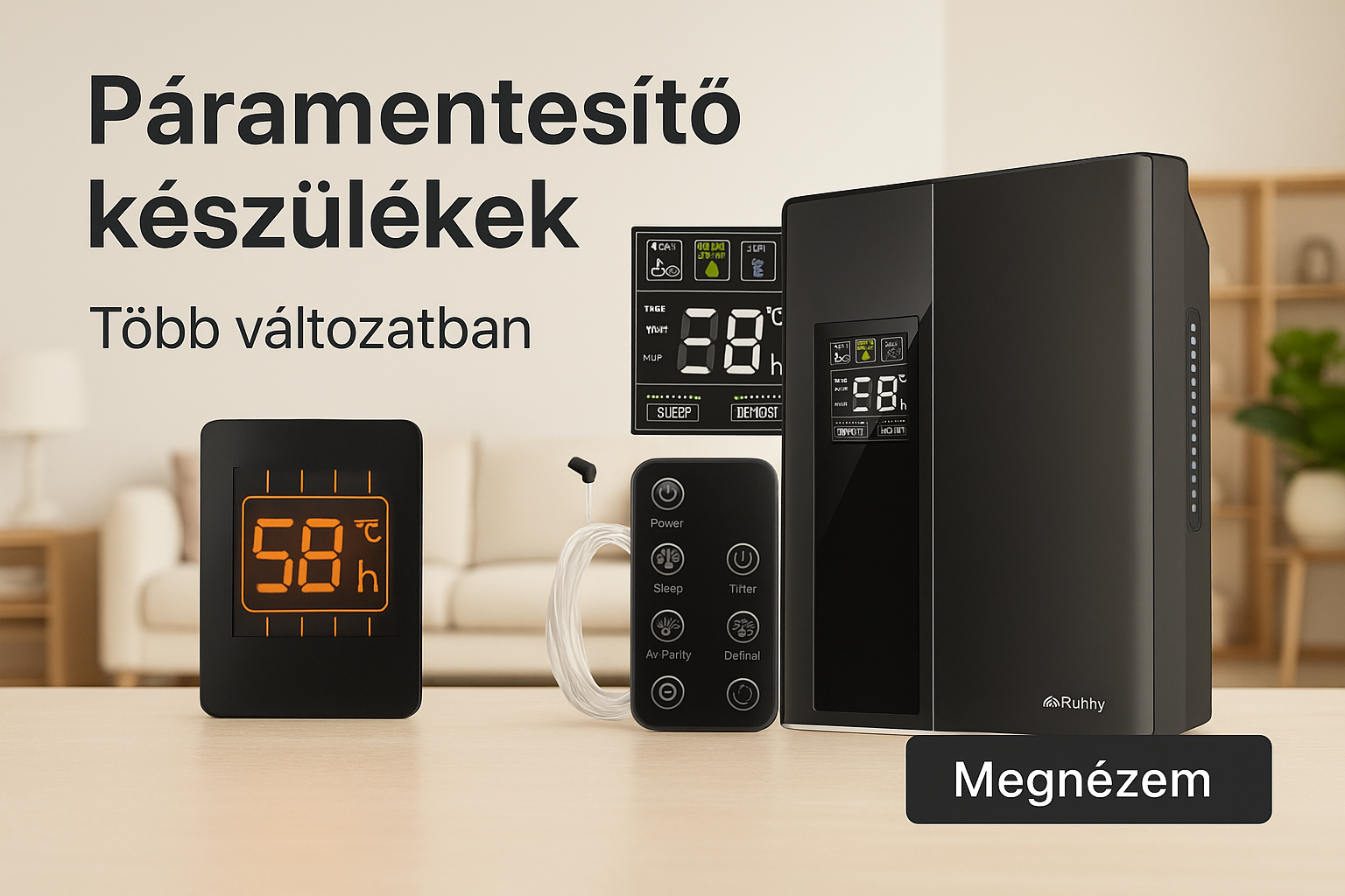 Elektromos páramentesítő készülékek több változatban